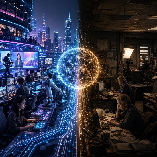 China Is Using AI to Build Media. America Is Using It to Cut Costs.